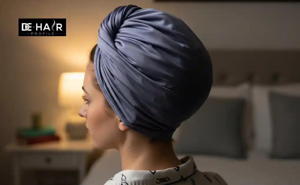 Headband or Scarf Wrap for heat-free hair curls